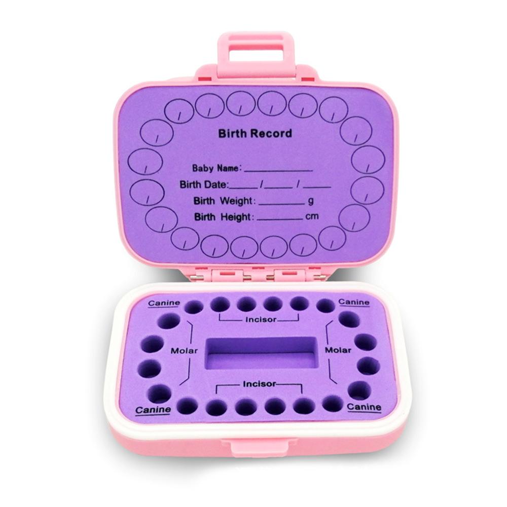 Baby Teeth Keepsake Box PP Tooth Fairy Boxes Kids Tooth Storage Holder Organizer Cute Children Tooth Fetal Hair Container