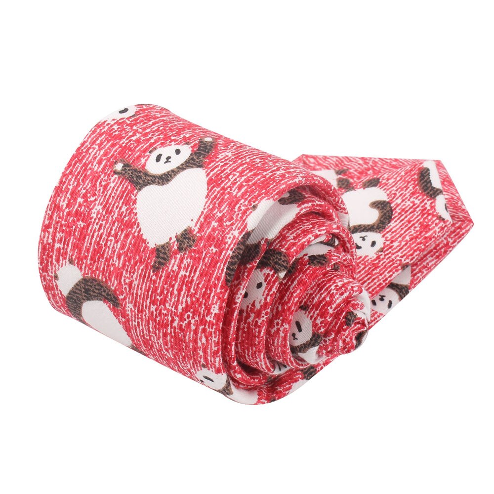 Animal Tie For Men Women Skinny Neck Tie For Wedding Business Casual Cartoon Neckties Classic Suit Slim Cotton Neck Ties