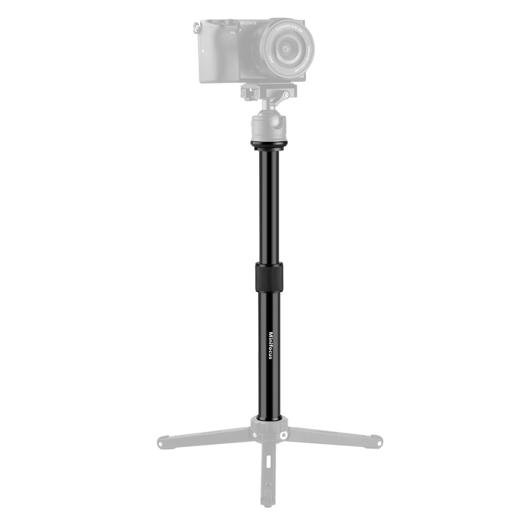 2 sezione Treppiede Tubo di Prolunga Colonna Centrale Extender Giunto Cardanico Pole Portatile Bar Telescopica Asta del Bastone per Treppiedi/Monopiede/macchina fotografica