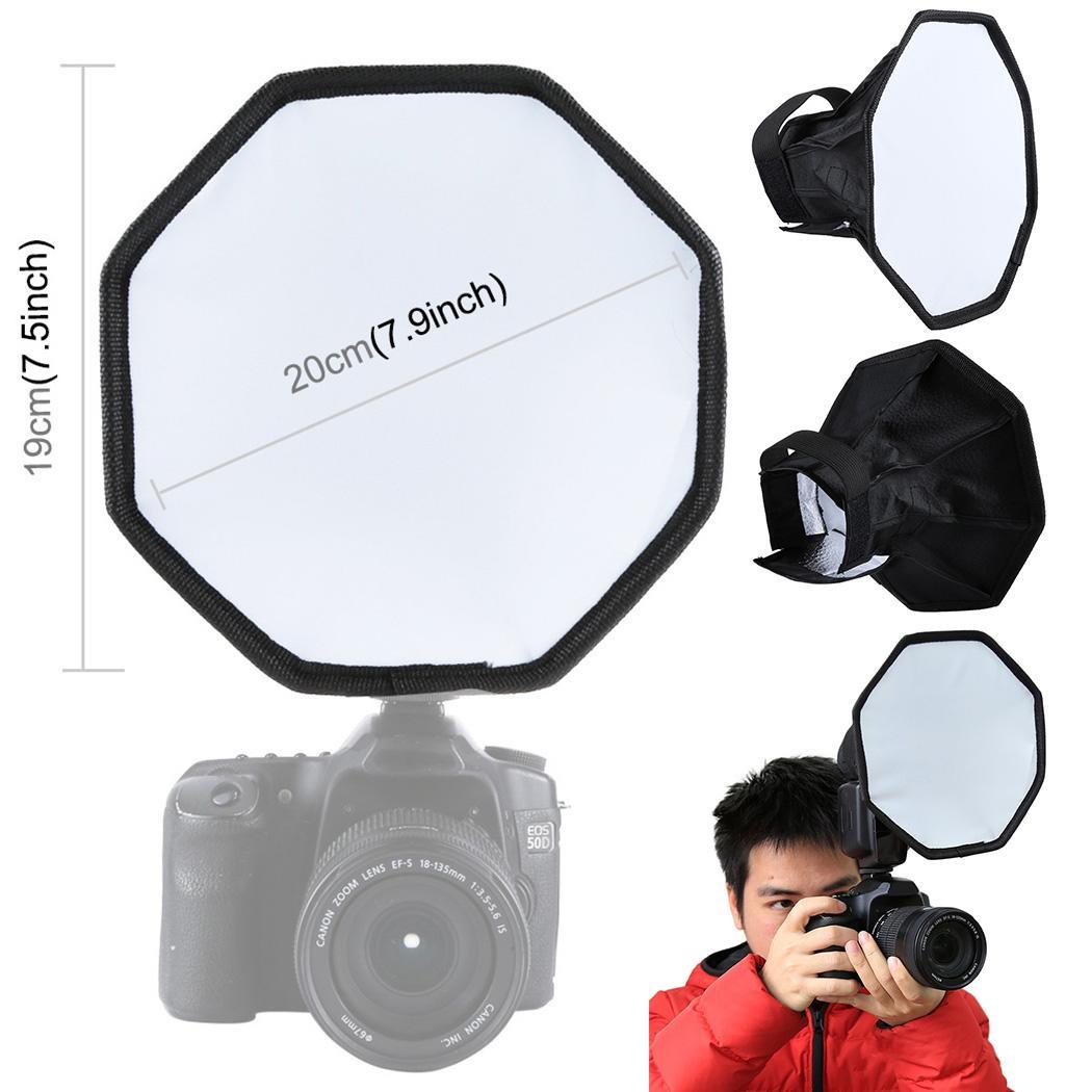 Photographic Softbox Flash Octagonal Soft Light Cover 20 20 cm/7.9 7.9 inch 52g 20 20 16 cm/7.9 7.9 6.3 inch