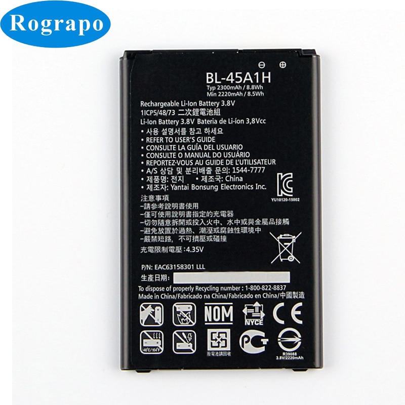 Volledige 2300 Mah Vervangende Batterij Voor Lg K10 Lte F670L F670K F670S F670 Q10 K420N Bl 45A1H BL-45A1H Mobiele Telefoon batterijen