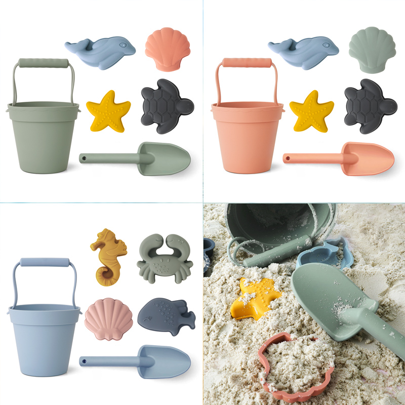 Jouets de plage pour enfants, dessin animé à la , outil de sable d&#39;été avec pelle, jeu d&#39;eau, jeu d&#39;extérieur, ensemble de bac à sable pour bébés