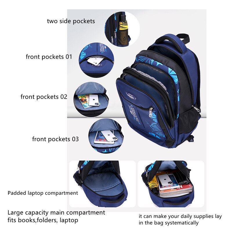 rollen Schule Rucksack Wagen-Rucksack Mit 6 Räder freundlicher Schule Taschen Für Teenager Jungen Mädchen Gepäck Tasche Kind Taschen
