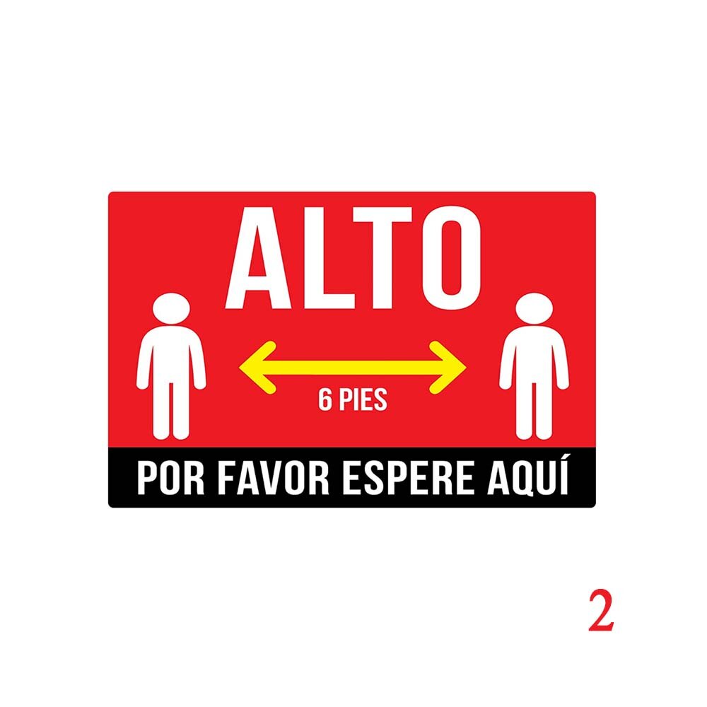 Social Distancing Floor Sticker Indoor Outdoor Ground Sticker Safety Floor Sign Decal Sticker Protece distancing Stickers: 2