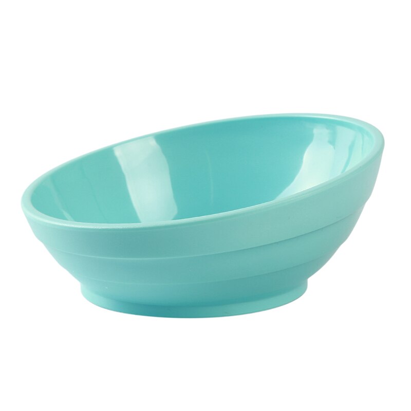 Multifunctionele snoepkleurige plastic voerbak voor huisdieren, voerbak voor puppy's, voerbak voor katten en honden, voerbak voor huisdieren: Blauw m