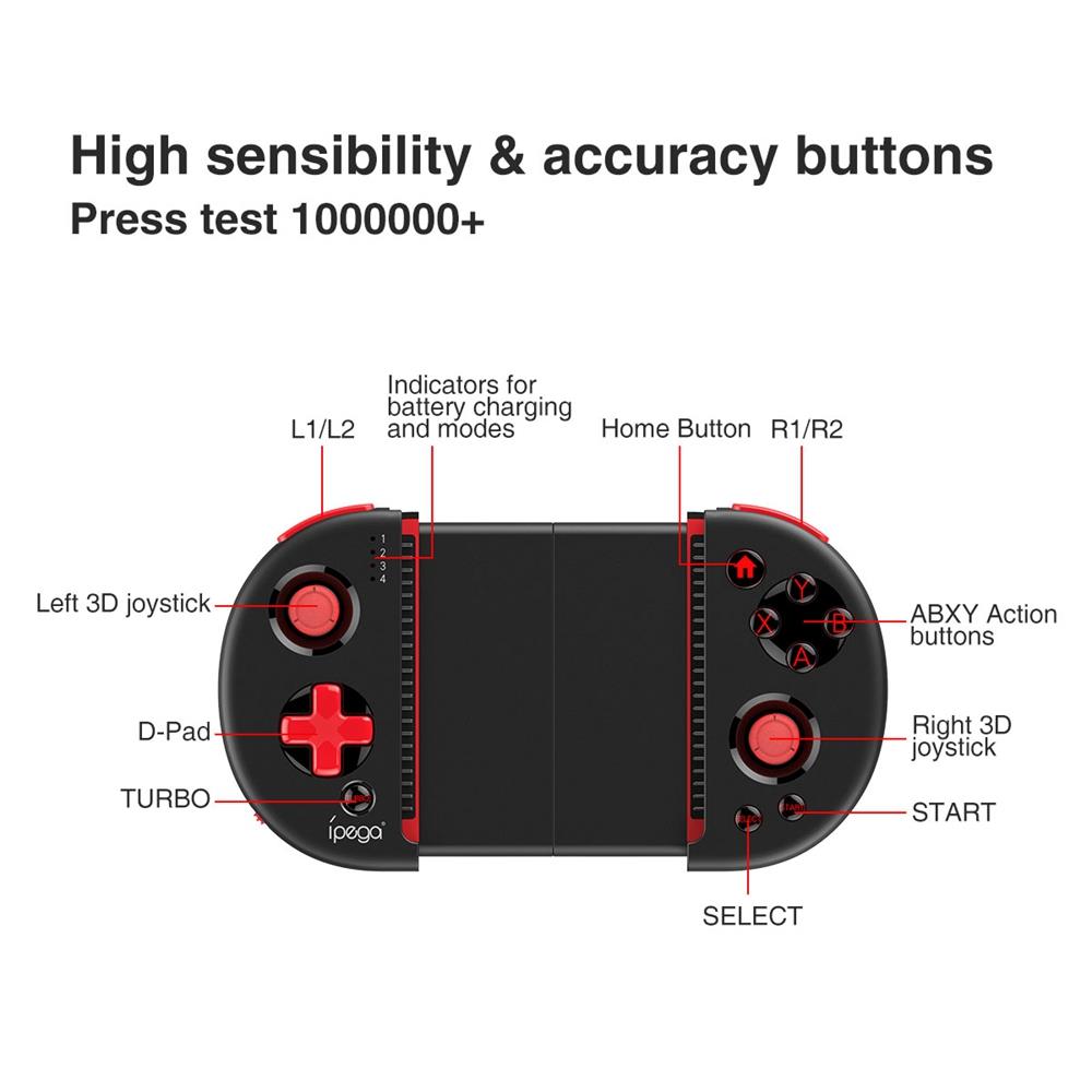 IPEGA PG-9087s Bluetooth Android Gamepad Wireless Game Controller Gamepad PC Joypad Extendable Joystick For Tablet PC Smartphone