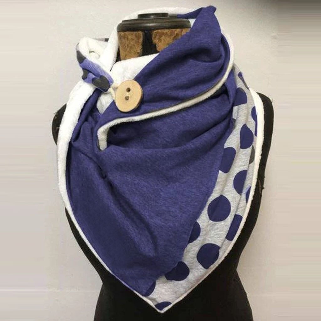 Casual Thick Warm Shawl Scarf Solid Color Triangle Wraps: W52-V