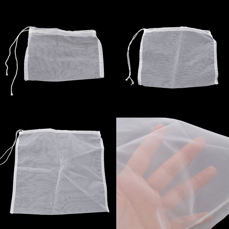 Filet filtrant en Nylon de alimentaire, 100 pièces, filtre de Filtration pour thé, lait, café, huile, maille, sacs en tissu de cuisine, outil en maille