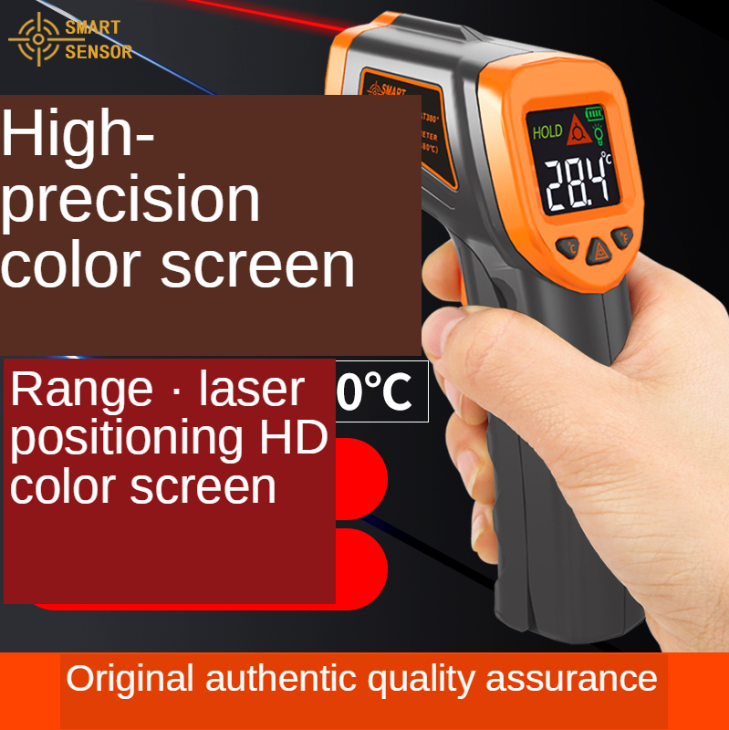 SmartSensor At380 Infrared Thermodetector Infrared Temperature Measuring Gun High Precision Industrial Thermometer Non-Contact