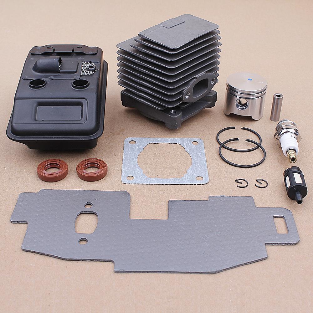 34MM Cylinder Piston Exhaust Muffler Gasket Kit for Stihl FS75 FS80 FS85 Trimmer 4137-140-0603 Oil Seal Parts