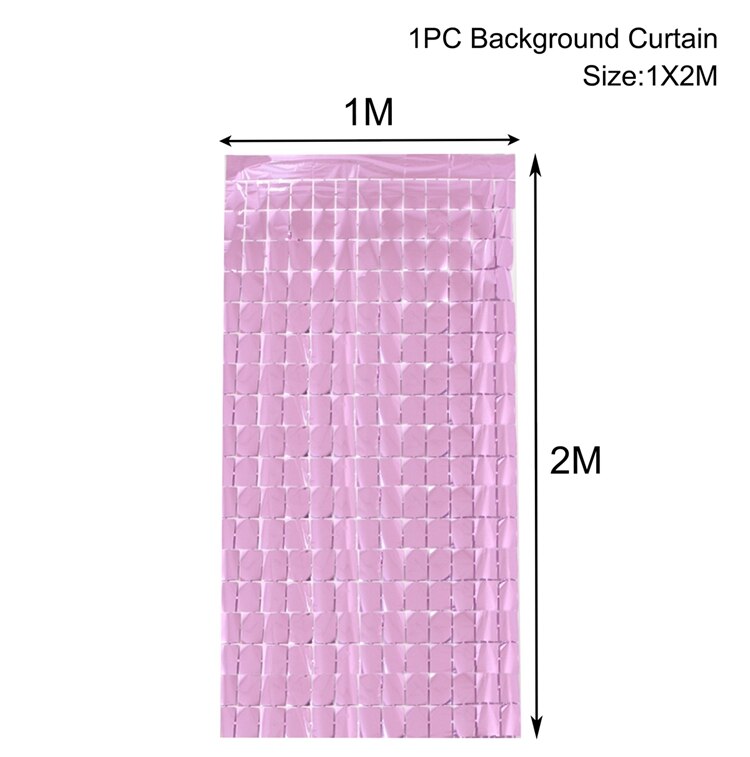 Square Rain Curtain Background Cloth Birthday Party Decorations Shimmer Wall Backdrop Wedding Party Decor Sequin Wall Background: pink