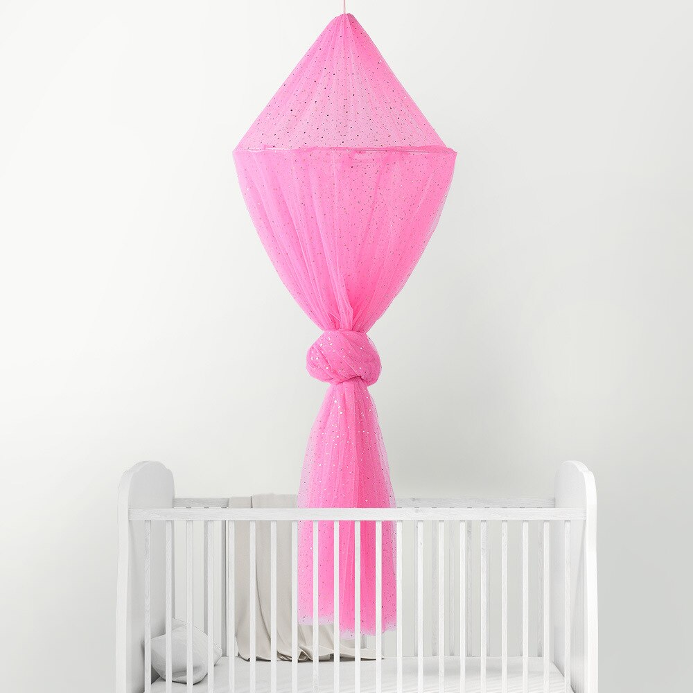 Leuke Hung Dome Kleurrijke Klamboe Baby Prinses Kids Play Tent Meisjes Kamer Decor Bed Luifel Nursery Speelhuis Foto props: Deep Pink