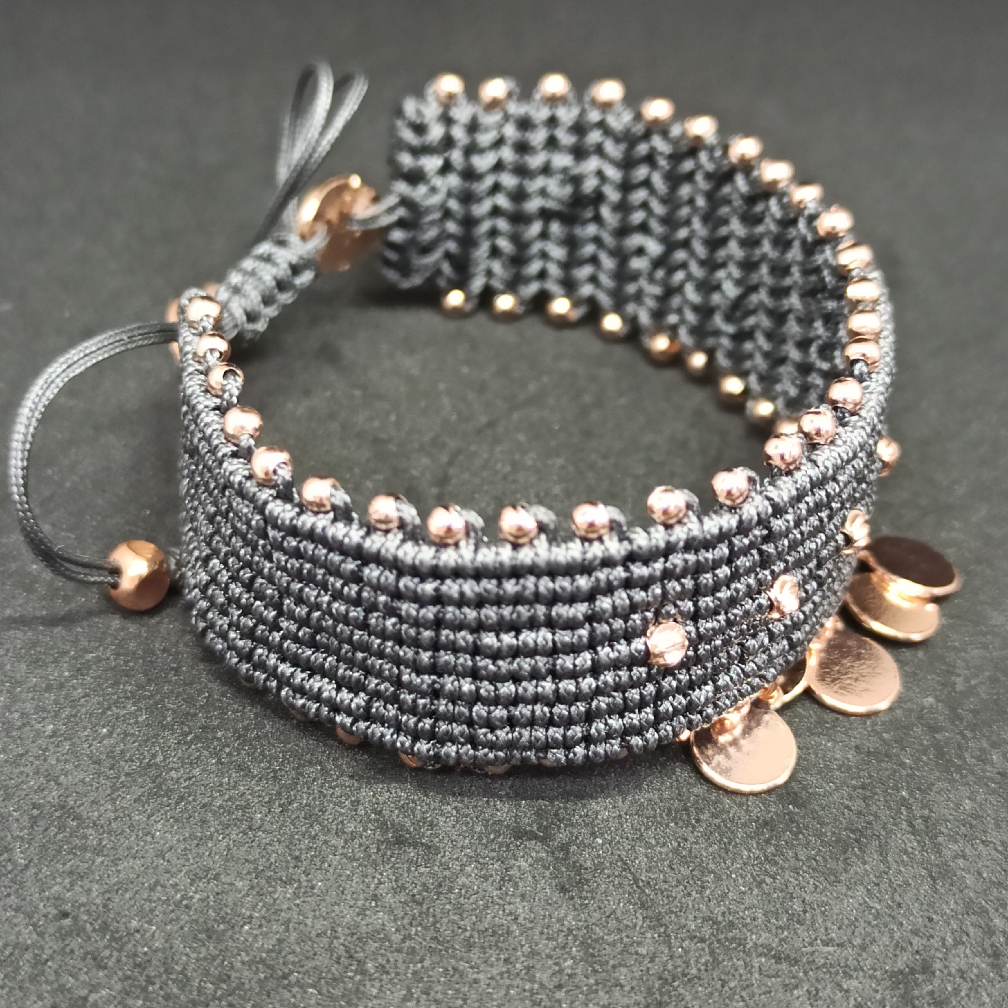 EL YAPIMI PARACORD İP ASANSÖRLÜ AYARLANABİLİR BİLEKLİK ÖZEL YAPIM KADIN BİLEKLİK MODA TAKILAR KIZLAR GRİ İP BUJİTERİ