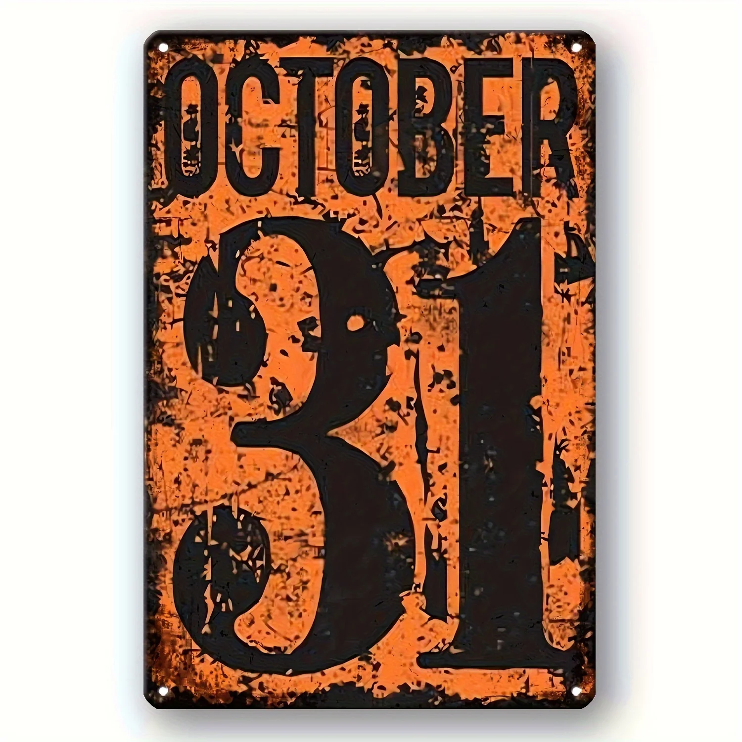 Vintage halloween-skilt kun til parkering, unikt stopskilt, finurlig kost, heksedekoration til køkken, soveværelse, café, bar, stue: Vandgrøn