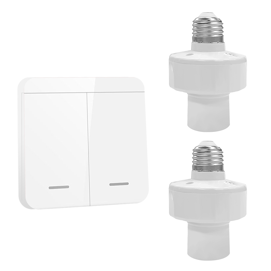 RF 433 Mhz Drahtlose Fernbedienung Licht Lampe Halfter 110 V 220 V E27 Lampe Basis Licht Schalter 1/2/3 Gang Zauberstab Schalter für LED-lampe