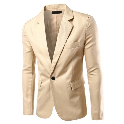 Mens Brand Blazer British's Style Casual Slim Fit Suit Jacket Male Blazers Men Coat Terno Masculino Plus Size: Light Brown / XXL