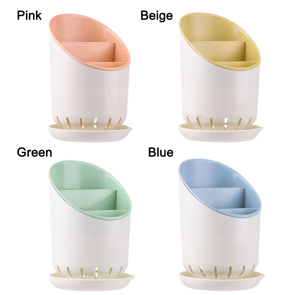 For Table Spoon Plastic Drainer Easy To Clean Home Storage Kitchen Tool Tableware Container Cutlery Storage Holder