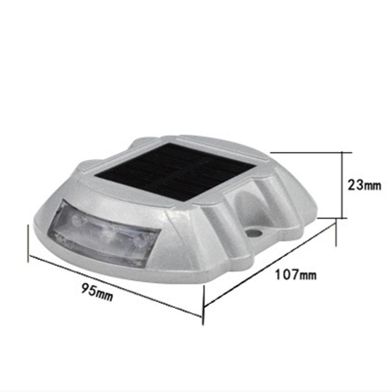 Solar Road Studs Traffic Safety Waterproof Home Compressive Wharf Step Plywood Lights Garden Horseshoe-Shaped Night Road Stud