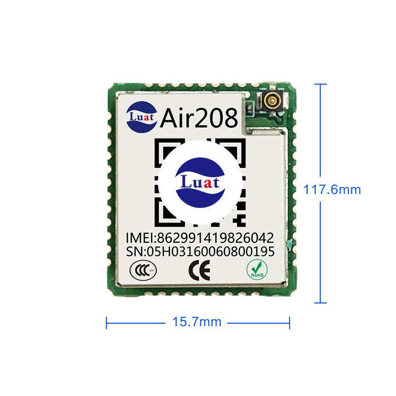 JINYUSHI für Luat Air208 Quad-band GSM/GPRS Kommunikation Modul At-befehl kompatibel mit SIM800C