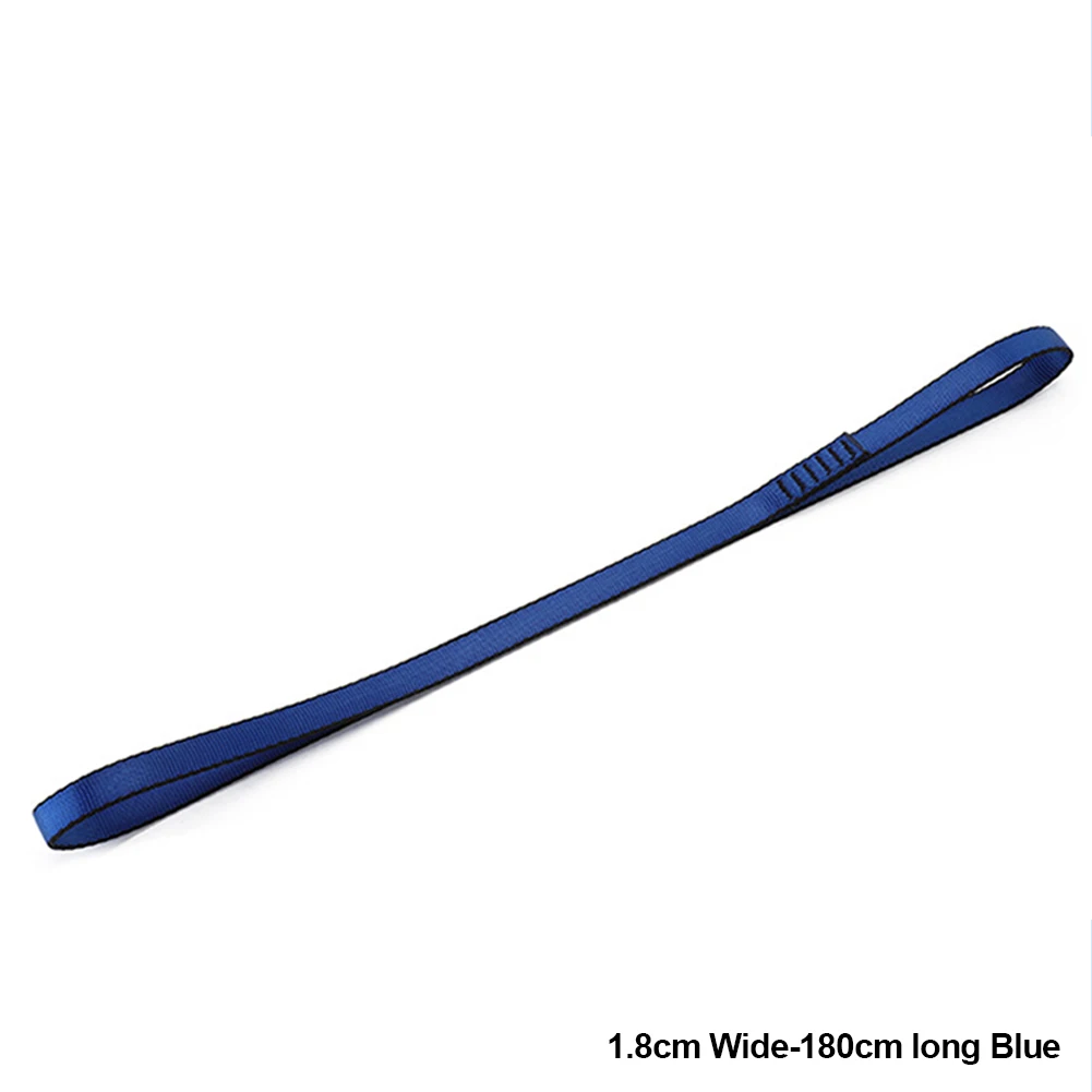 Ceinture d'escalade 22kN, fournitures de protection, ceintures portables en Polyester haute résistance, équipement d'extérieur: YELLOW