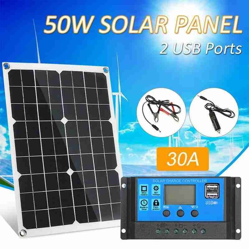 100w solcellepanel 10a/20a/30a/40a/50a fleksibelt solbatteri 18v celle utendørs campingbilbåt soloppladingspanel