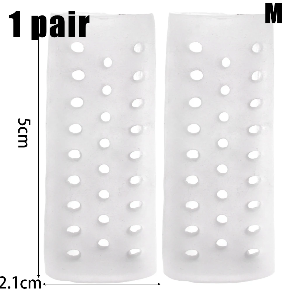 5pairs Toe Protective Covers Double Opening Breathable Silicone Toe Caps Soften Calluses and Corns Transparent Foot Care Tools: plum