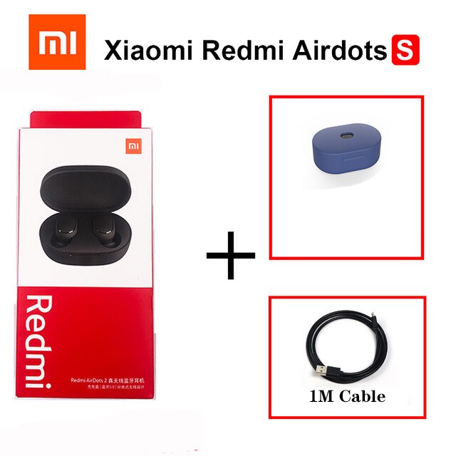 Xiaomi Redmi Airdots 2 Mi True Wireless Bluetooth 5.0 TWS Earphone Gaming Headset Left Right Low Lag Mode Stereo Auto Link: khaki