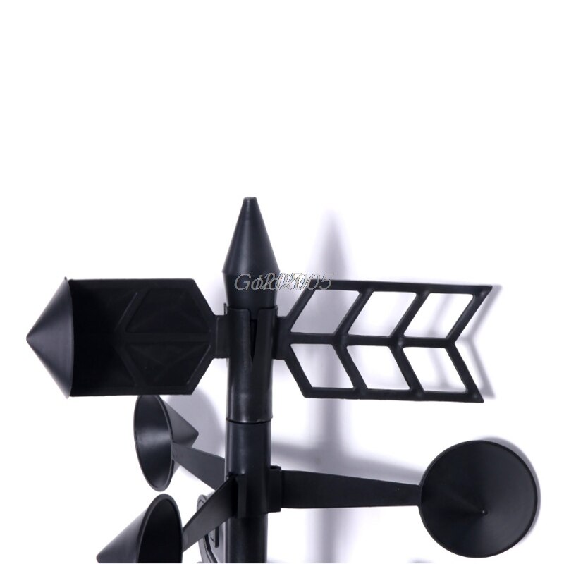 Station Meteo 3 Capteurs Station Météo Solaire 5 En 1 Spetebo - Lampe Jardin, Anémomètre, Thermomètre, Pluviomètre Lampe Solaire Météo