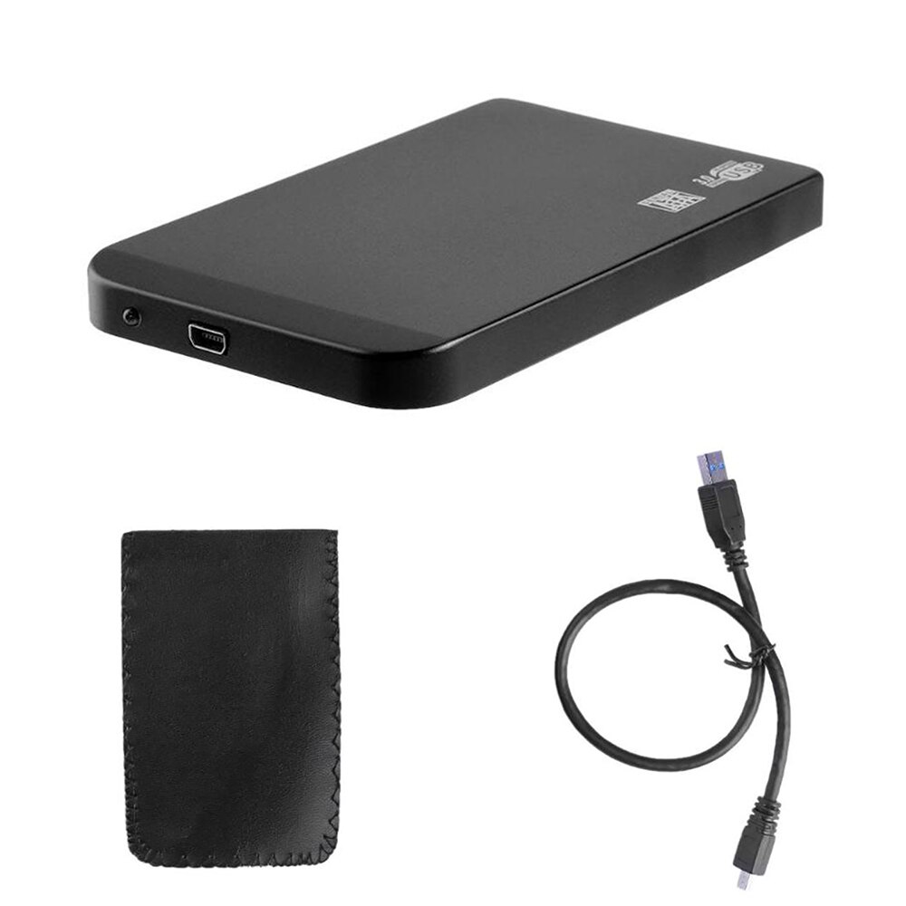 Harddisk Box USB 3.0 HDD SSD Case 2.5 Inch SATA Hard Disk Drive External Enclosure Aluminum Alloys Shell Portable Homemade Tools: USB 3.0 black