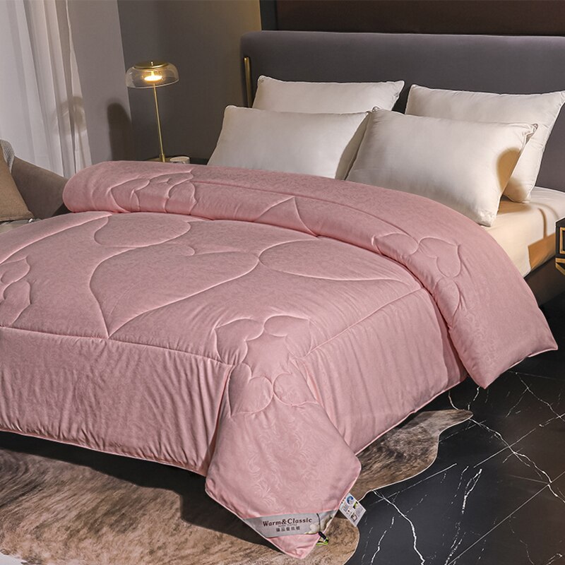 Vier Seizoenen Universele Quilt Voor Winter/Zomer Enkele Dubbele Quilts Hart Gedrukt Warm Dekbed Dikker Dekbed Thuis Beddengoed: 200x230cm 3kg / 02