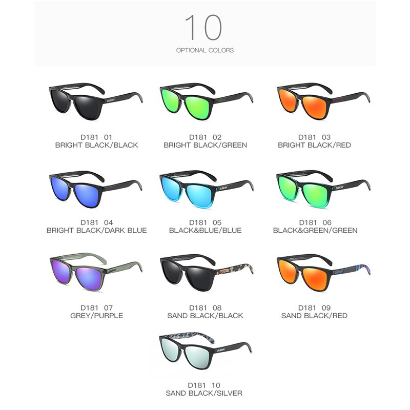 Cycling Sports Polarized Sunglasses UV 400 PC Frame Outdoor Driving Camping Fishing Eyewear Glasses 9 Colors