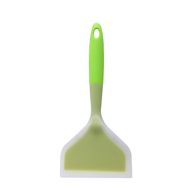 Kitchen Spatula Silicone Baking Pastry Tools Beef Meat Egg Scraper Wide Pizza Turners Ice Cream Scoop Home Cooking Utensils: Green
