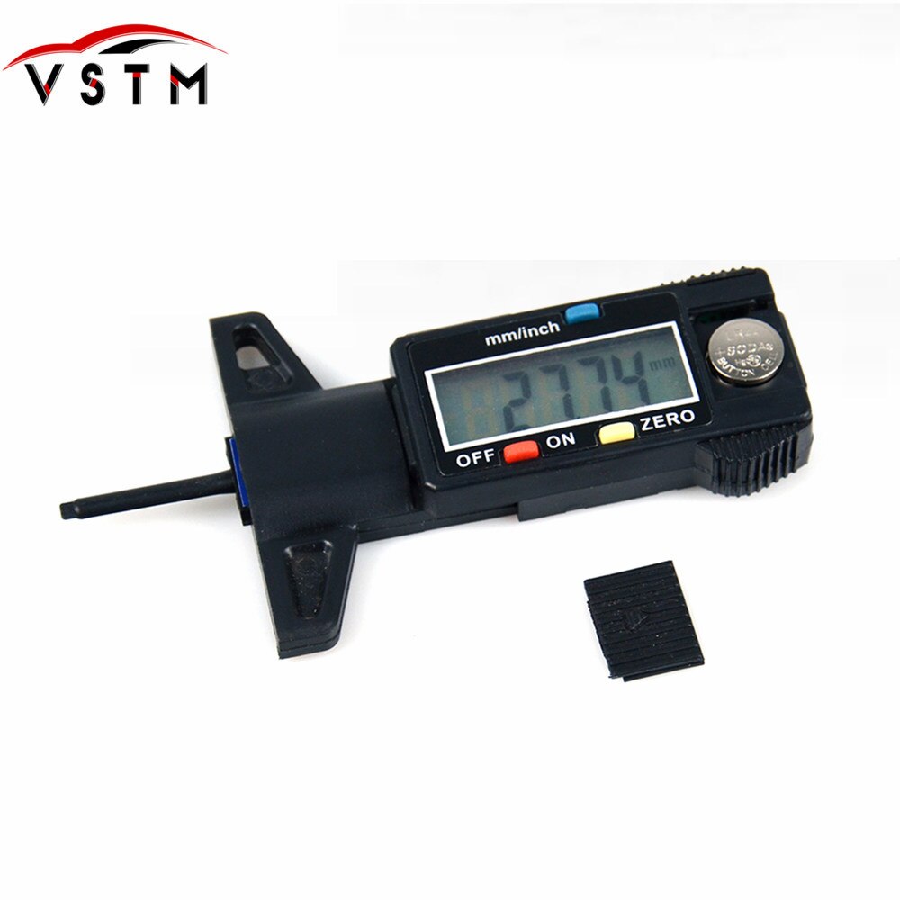 Digital Car Tyre Tire Tread Depth Gauge Meter Measurer Tool Caliper Thickness Gauges Tread Brake Pad Shoe Tire Monitoring System