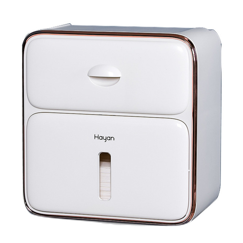 Waterproof Wall Mount Toilet Paper Holder Tissue Box Tray Roll Tube Storage Box Wc Roll Paper Stand Shelf Bathroom