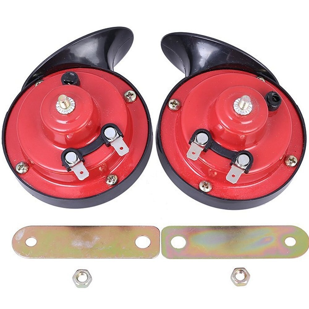 Pair 120dB Snail High Air Horn Double Double Motorcycle Tone Truck Car Motorcycle 12v