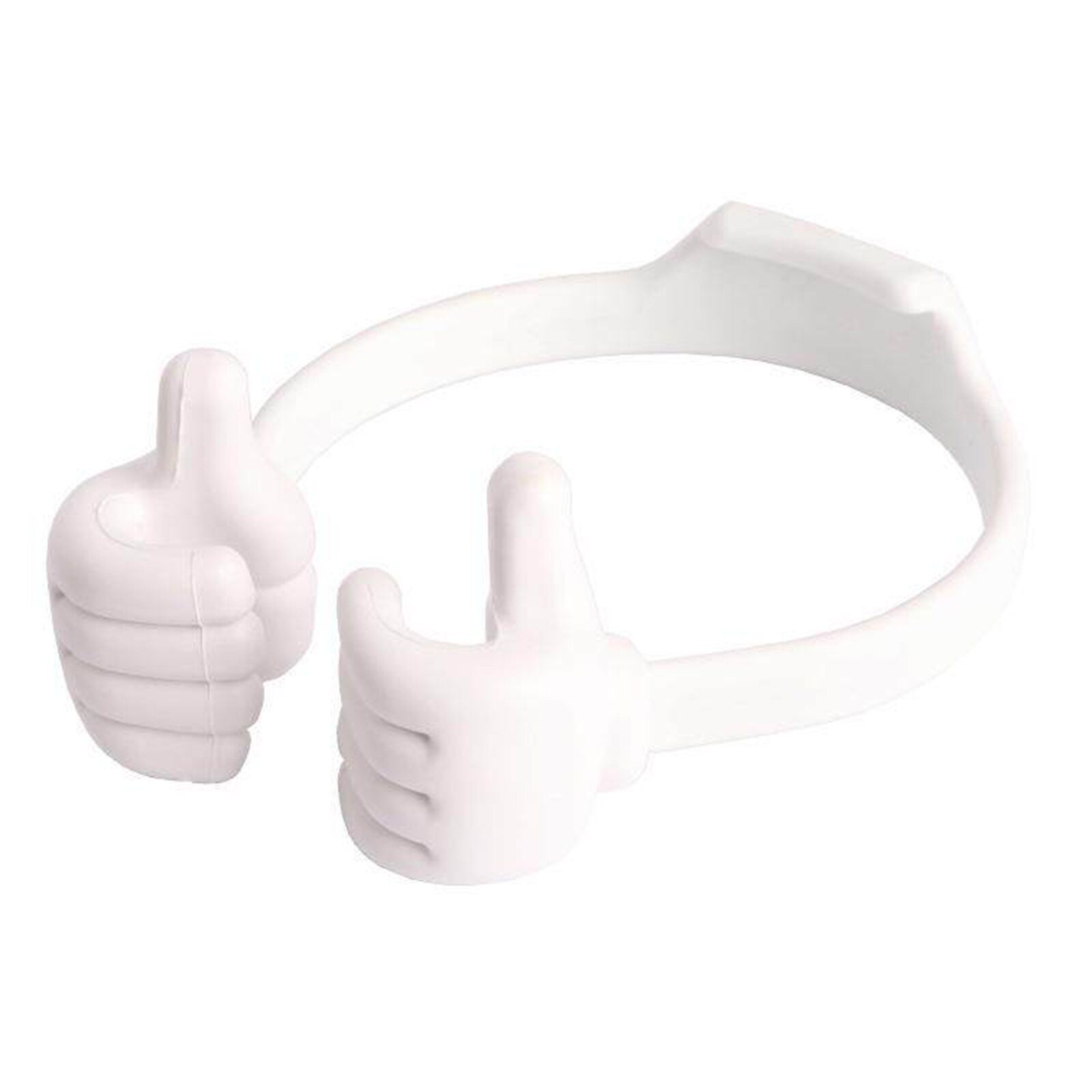 Thumbs Up Mobile Cell Phone Holder Movie Watching Lazy Bed Desktop Mount Stand Holder Mobile Phone Accessories Stand Bracket: white