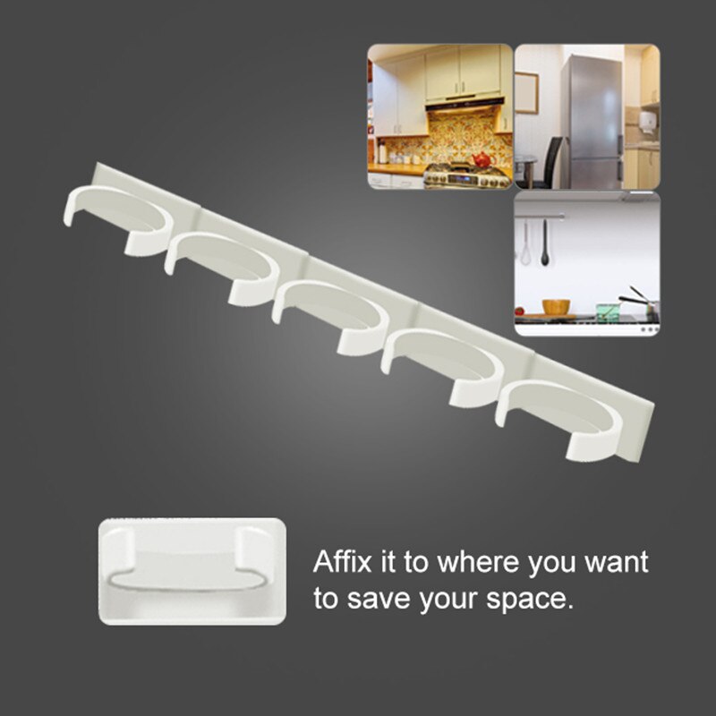 Home Kitchen Wall Mount Ingredient Bottle Storage Holder Organizer Tool White Kitchen Organizer and Accessories
