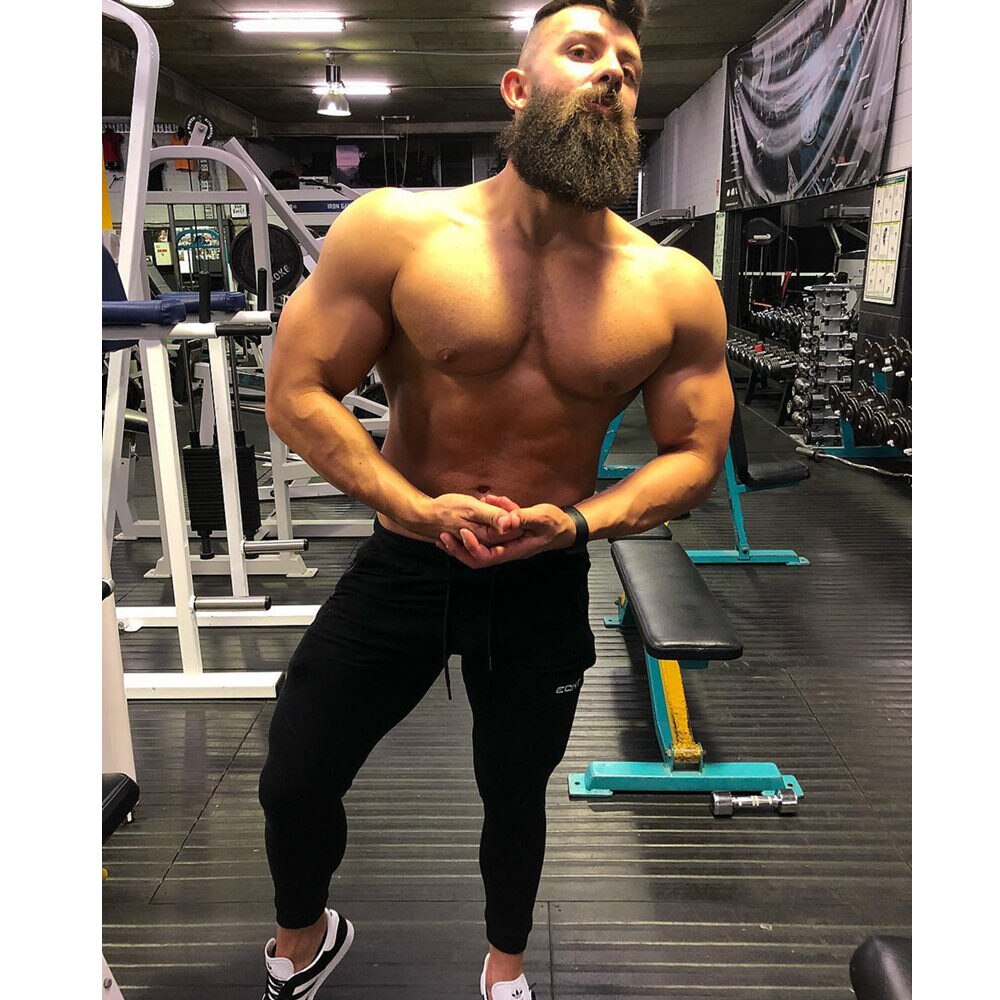 Fitnessstudio Dünne Jogger Hosen Männer Laufende Sweatpants Fitness Bodybuilding Ausbildung Hosen Sportbekleidung Männlichen Baumwolle Joggen Schlauch