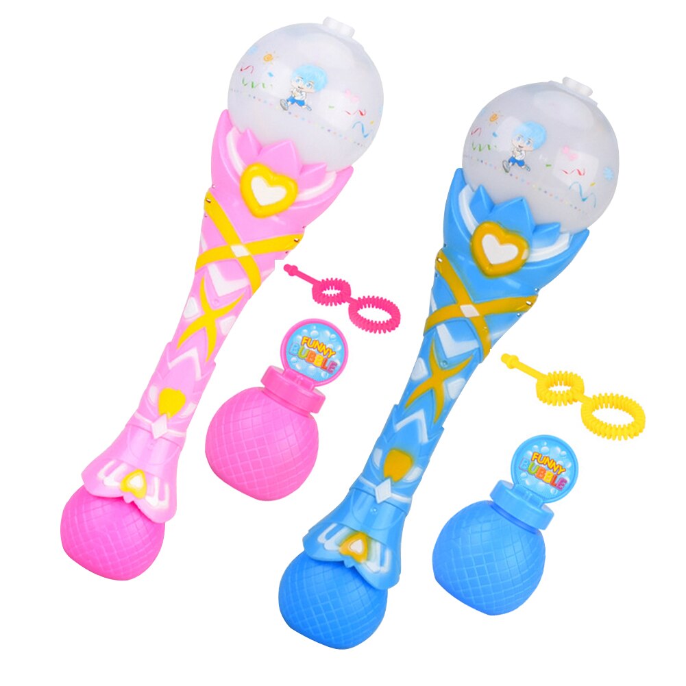 Kinderen Elektrische Magic Bubble Wand Stick Automatische Bubble Machine Licht Muziek Bubble Maker Speelgoed