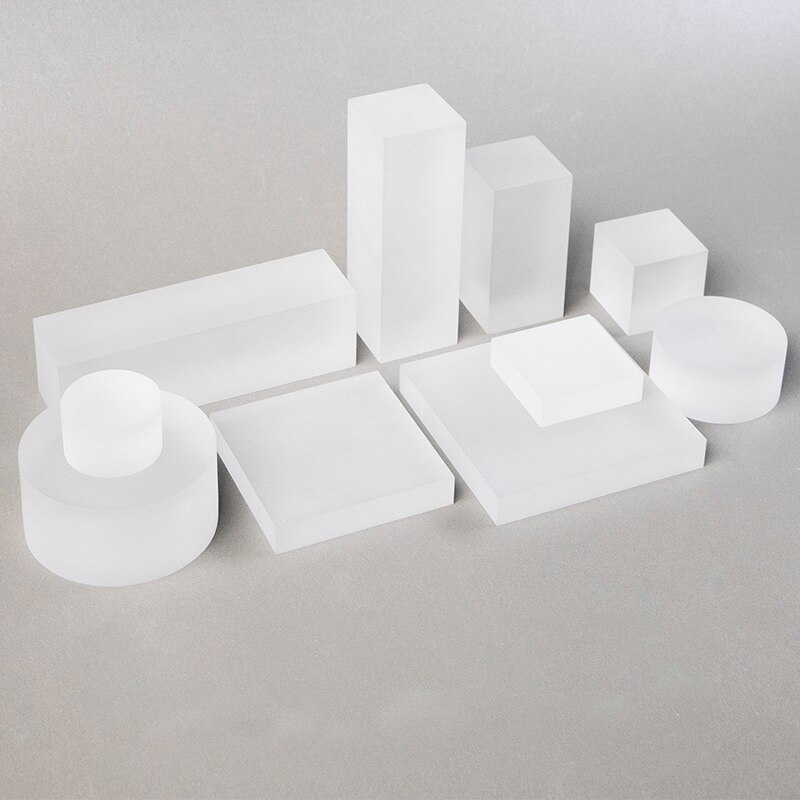 Simple and frosted acrylic cylindrical geometric block combination jewelry display shooting props desktop decoration
