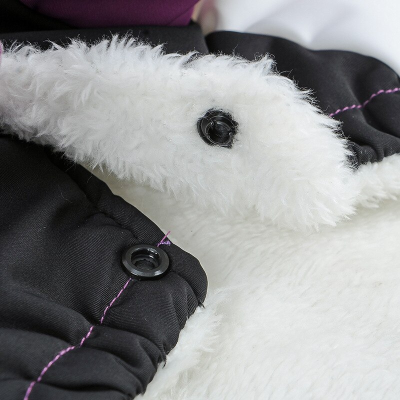 De lana grande perro nieve chaqueta de abrigo de invierno de perro impermeable con capucha chaleco cachorro mascota Sprt ropa Golden Retriever Labrador Bulldog