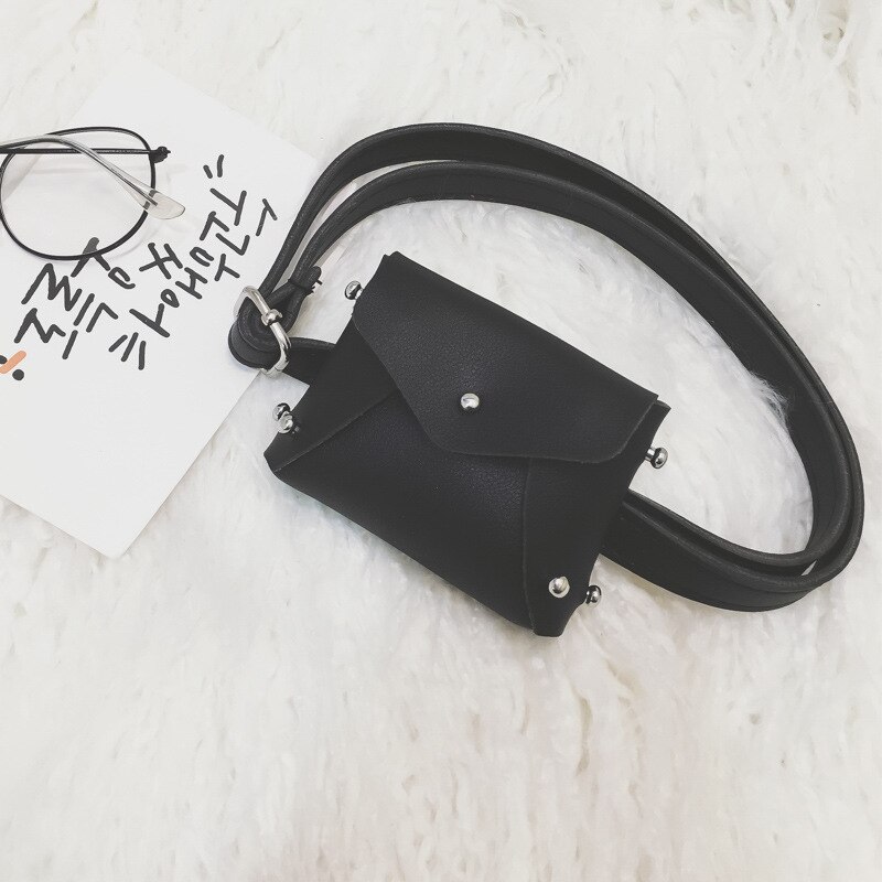 Leuke Kinderen Fanny Pack Pu Leer Klinknagel Kids Heuptas Packs Roze Meisjes Portemonnee Riem Zakken Baby Portemonnee Borst zak: C