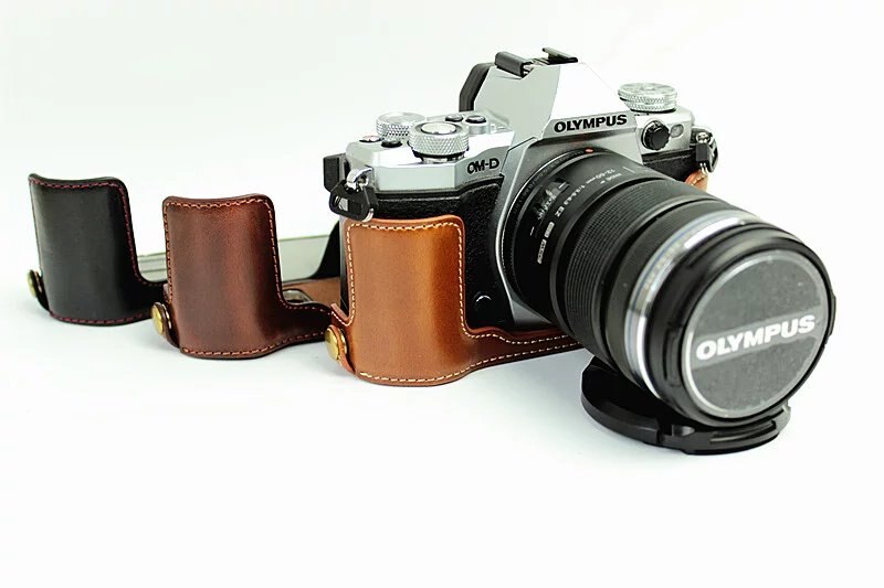 Funda protectora de cuero para cámara Olympus OM-D EM5 II E-M5 Mark II EM5 III E-M5 Mark III