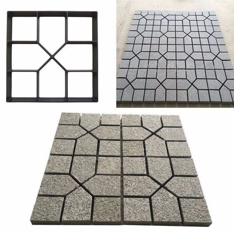 Moule de chemin de jardin, marche, pavage, bricolage, pelouse, route, béton, ciment, brique, pierre