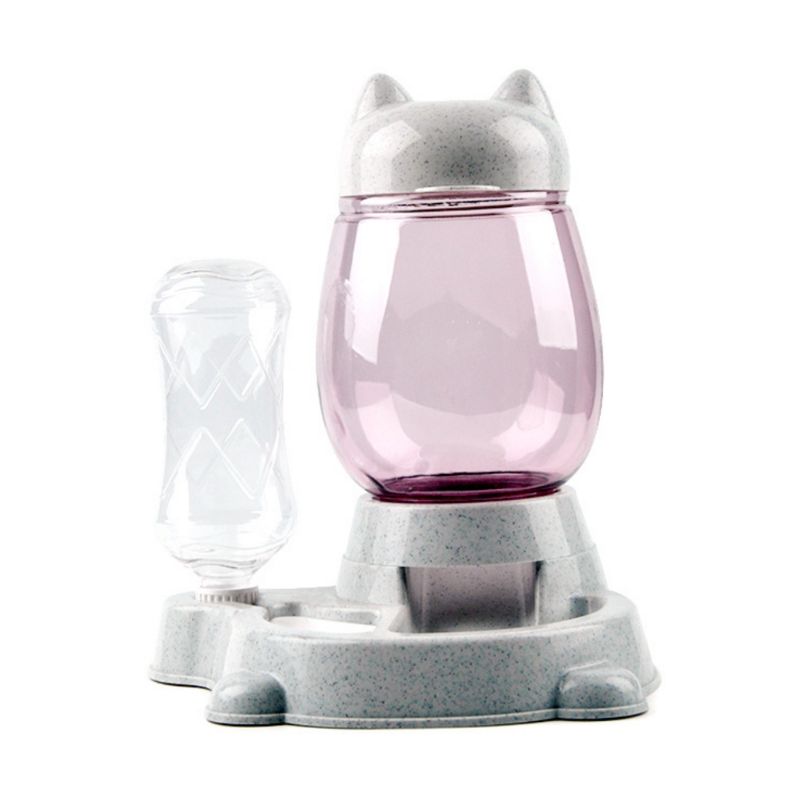 2 in 1 2.2l huisdier automatische voerbak hond kat 528ml drinkbakken grote capaciteit voerdispenser voor huisdier kat hond