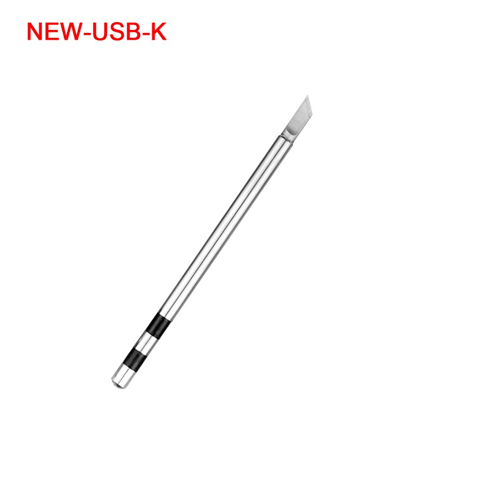 NEWACALOX USB 10W DC 5V Soldering Iron 5pc Stainless Steel Welding Tips I/K/BCS/2C/2.4D Special for PX-988USB Soldering Iron: K Soldering Tip