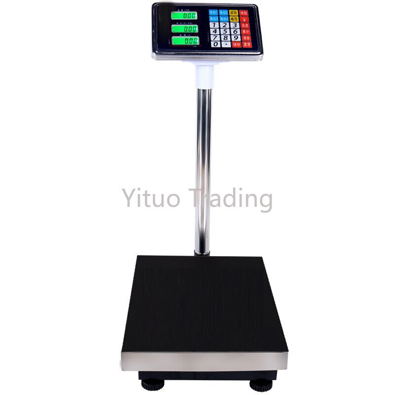 Commercial Stainless Steel Electronic Scale Digital Price Calculation Scale Platform Scale Weighing Scale Anti-jitter TCS-150