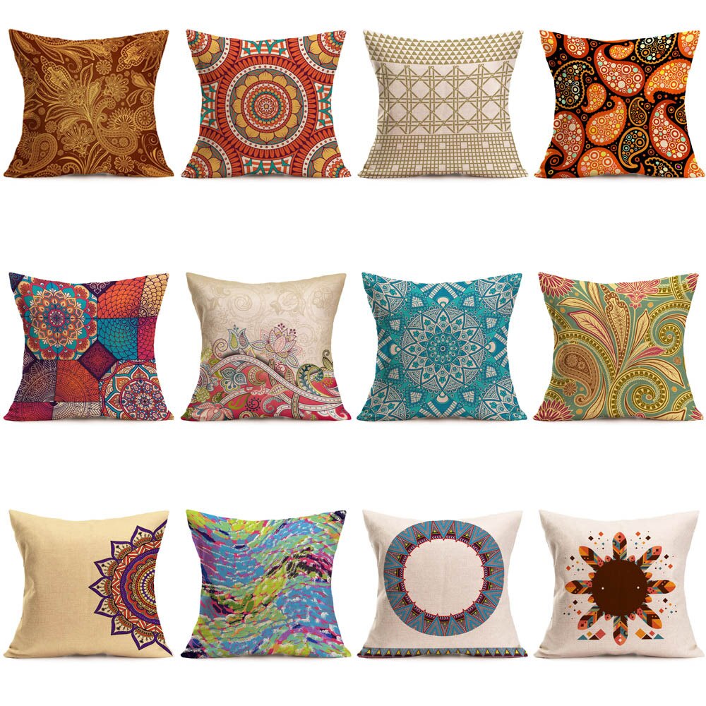 Taie d'oreiller imprimée de pour la maison oreillers décoratifs pour canapé housse de coussin confortable Kissen Cojines Decorativos Para Sofá