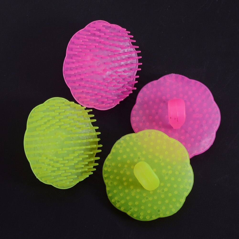 Outils de coiffure pour Salon, peigne de Massage du cuir chevelu, brosse à laver et exfoliante, accessoire de nettoyage capillaire, 2 pièces