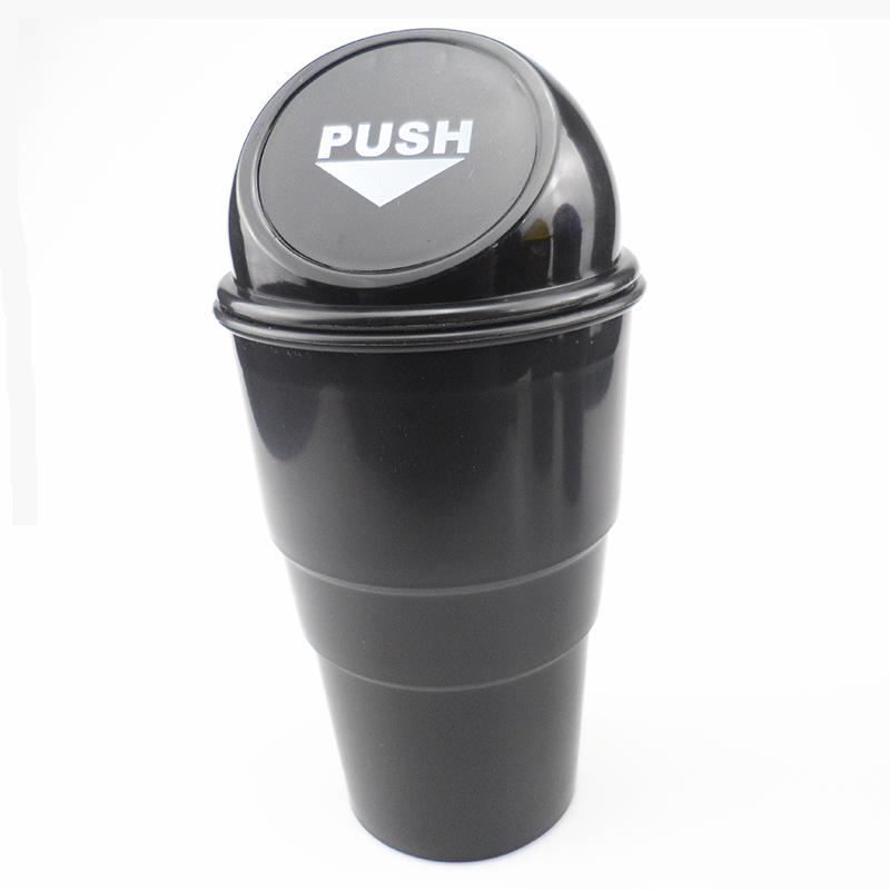 ZYBAISHUN Car Trash Bin For Volvo S40 S60 S80 XC60 XC90 V40 V60 C30 XC70 V70: black